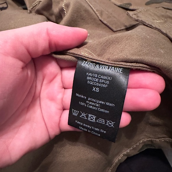 Zadig & Voltaire camouflage jacket with patches - Picture 7 of 8